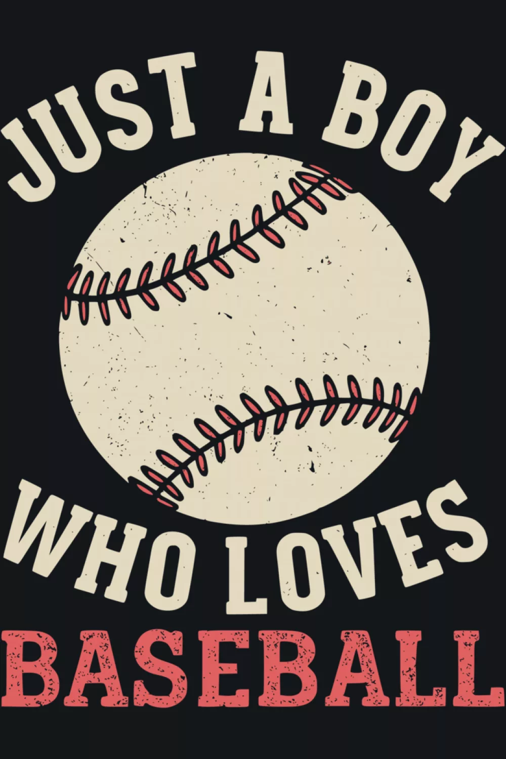 Clean baseball graphic with simple bold message
