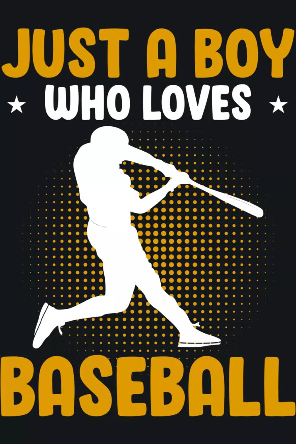 Centered baseball artwork with calm balanced layout