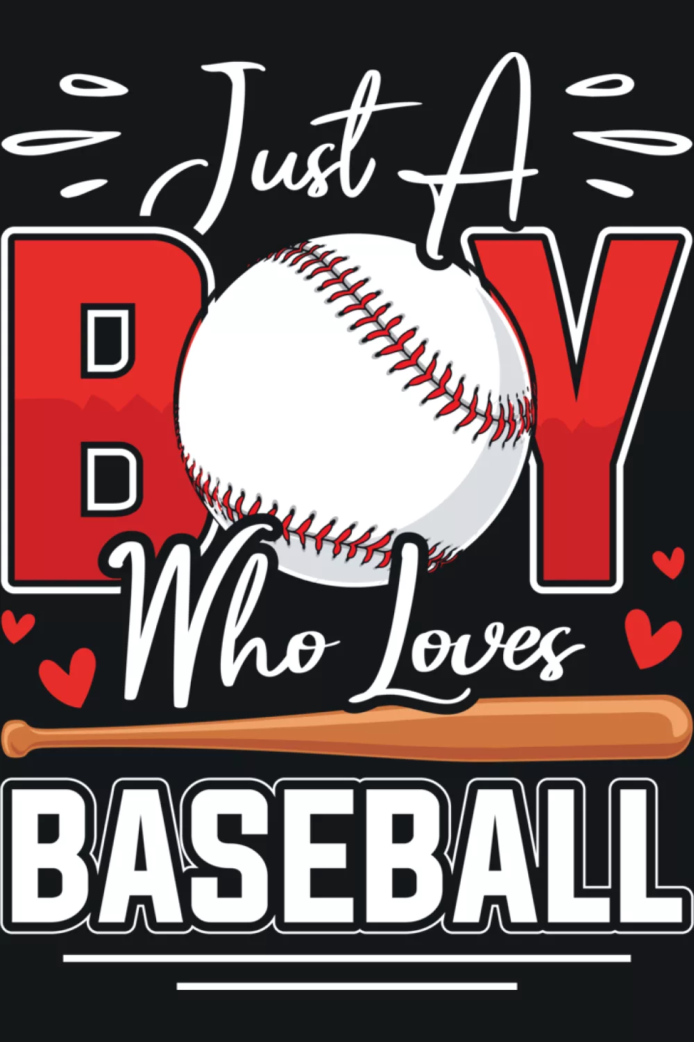 Youth friendly baseball art with soft visual flow
