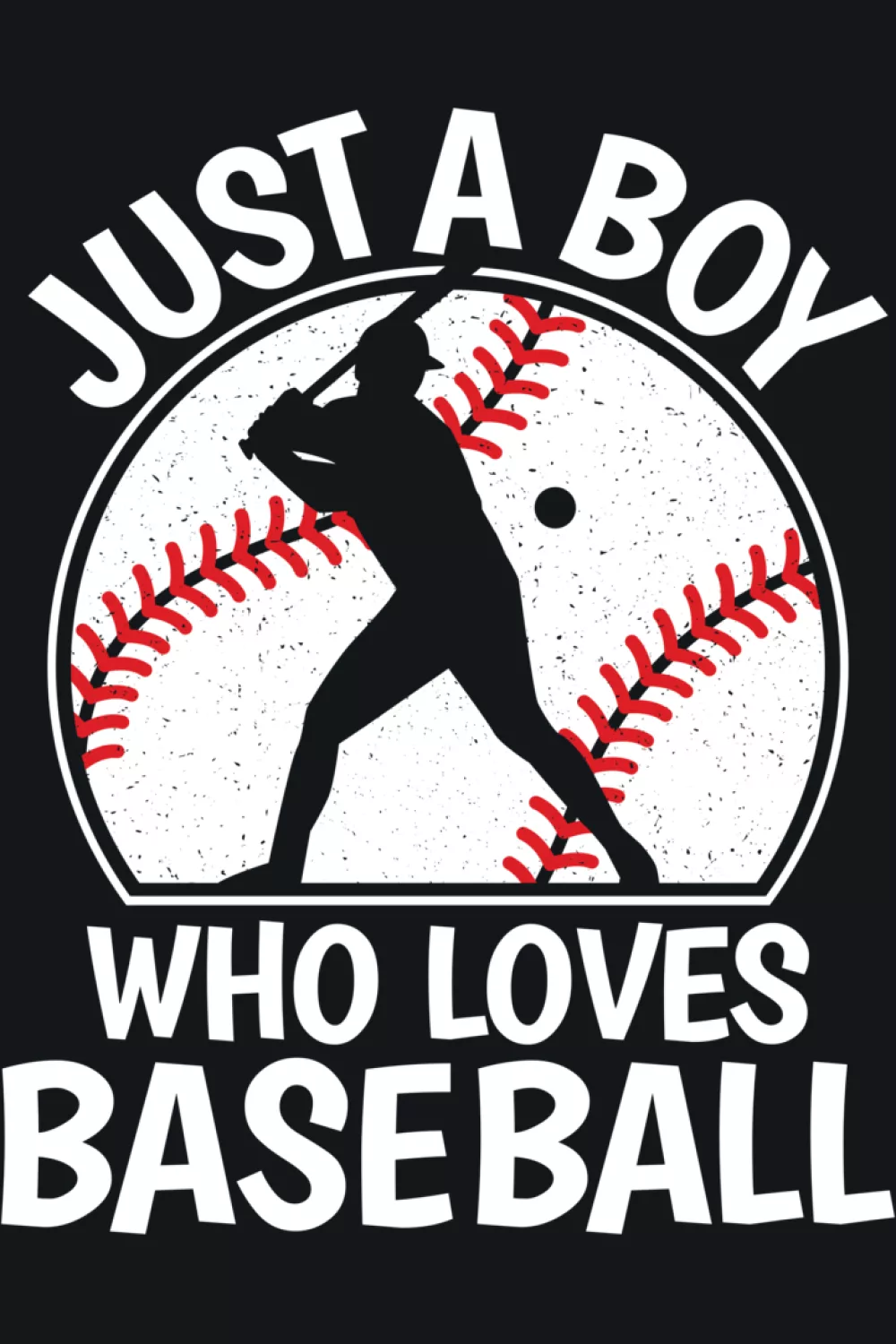 Cartoon style baseball fan badge for kids.