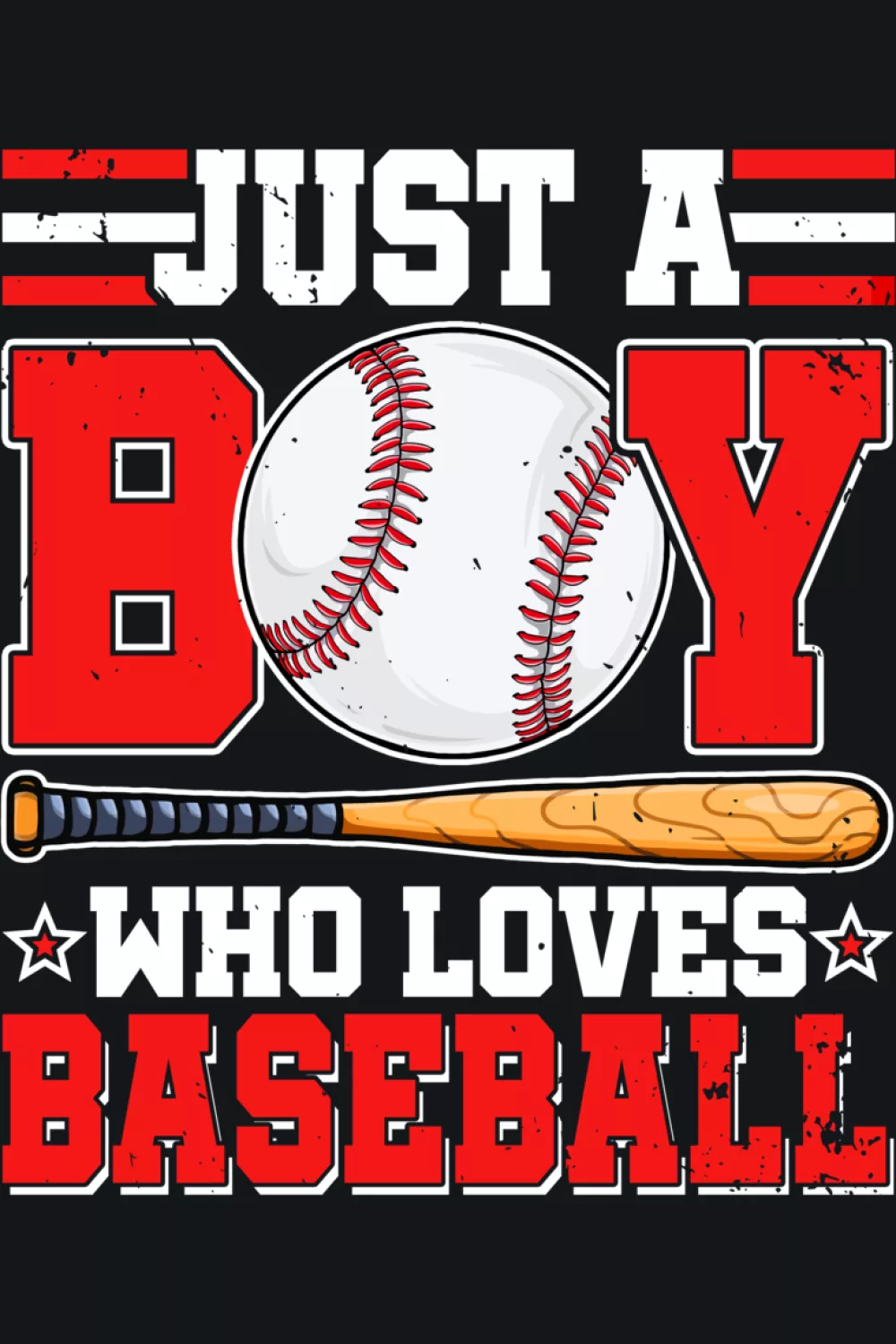 Baseball lover and player badge for boys and men.