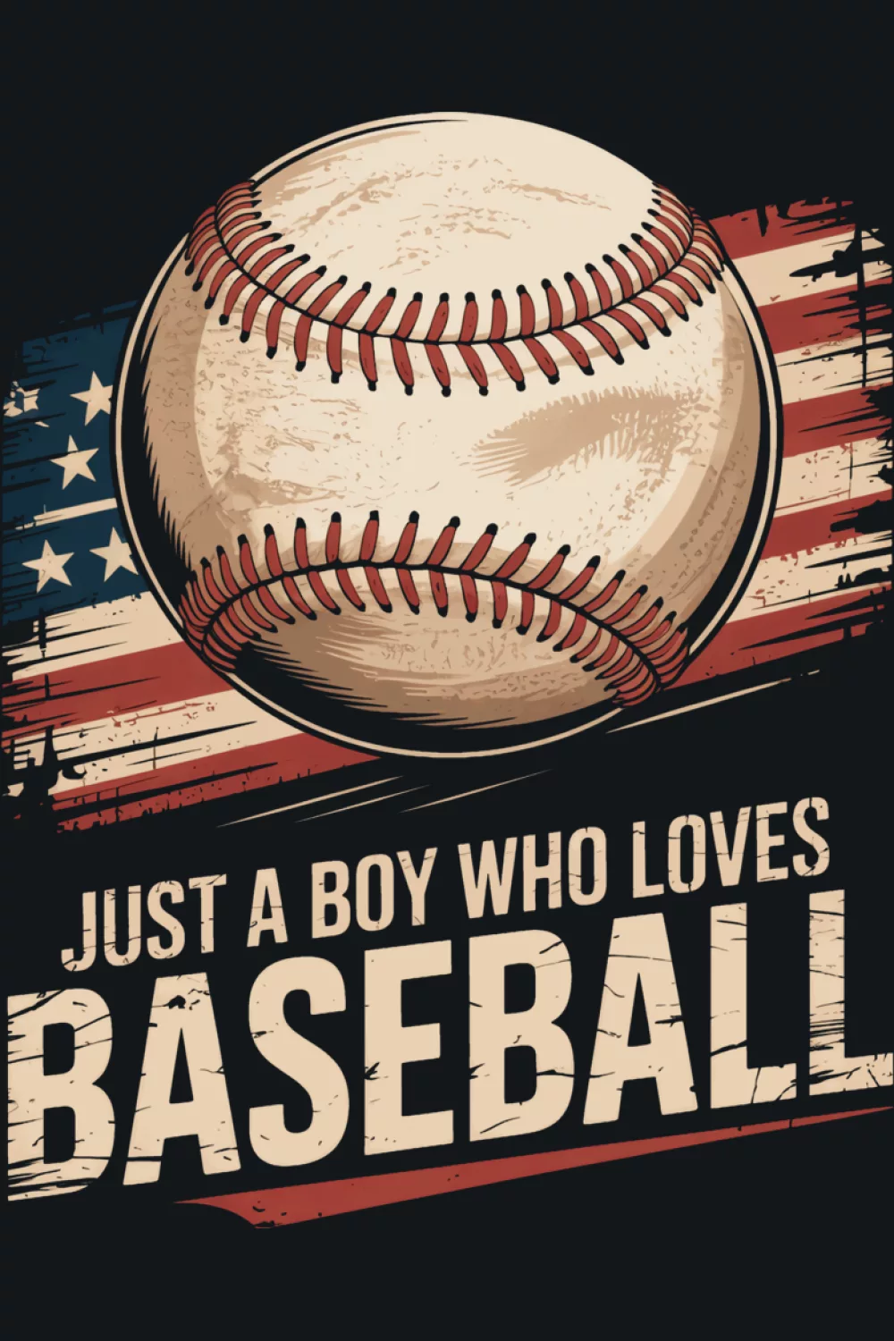 Fan style baseball graphic for everyday wear