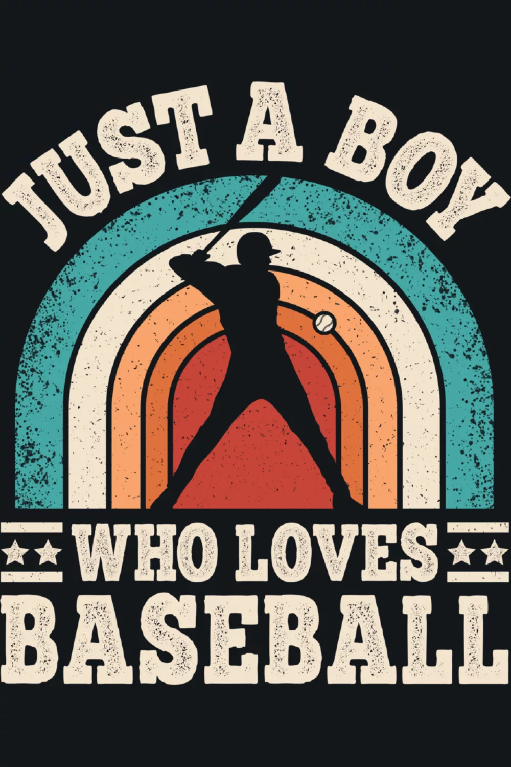 Vintage inspired baseball graphic for boys
