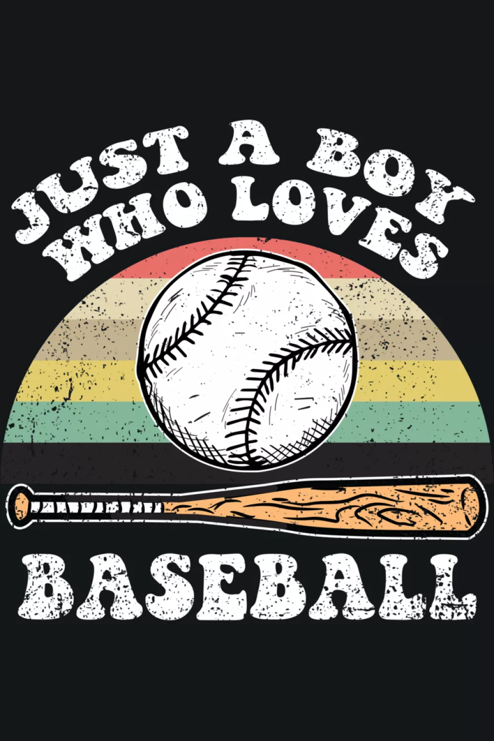 Retro fan and player mix design celebrating youth baseball