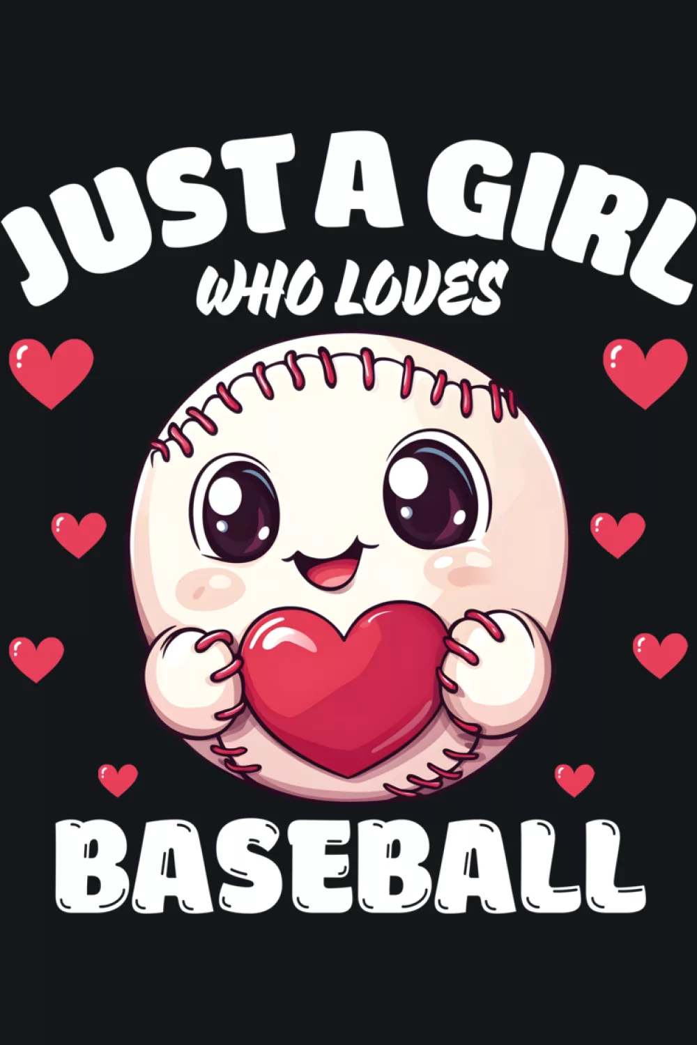 Balanced baseball lover layout with classic text