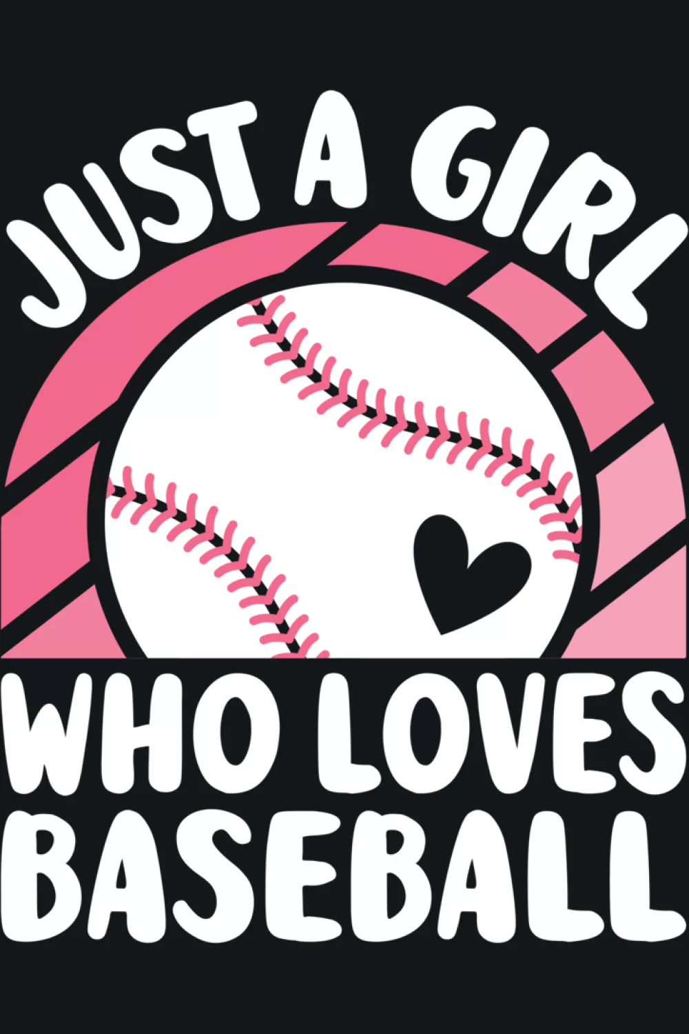 Sweet baseball lover graphic with gentle layout