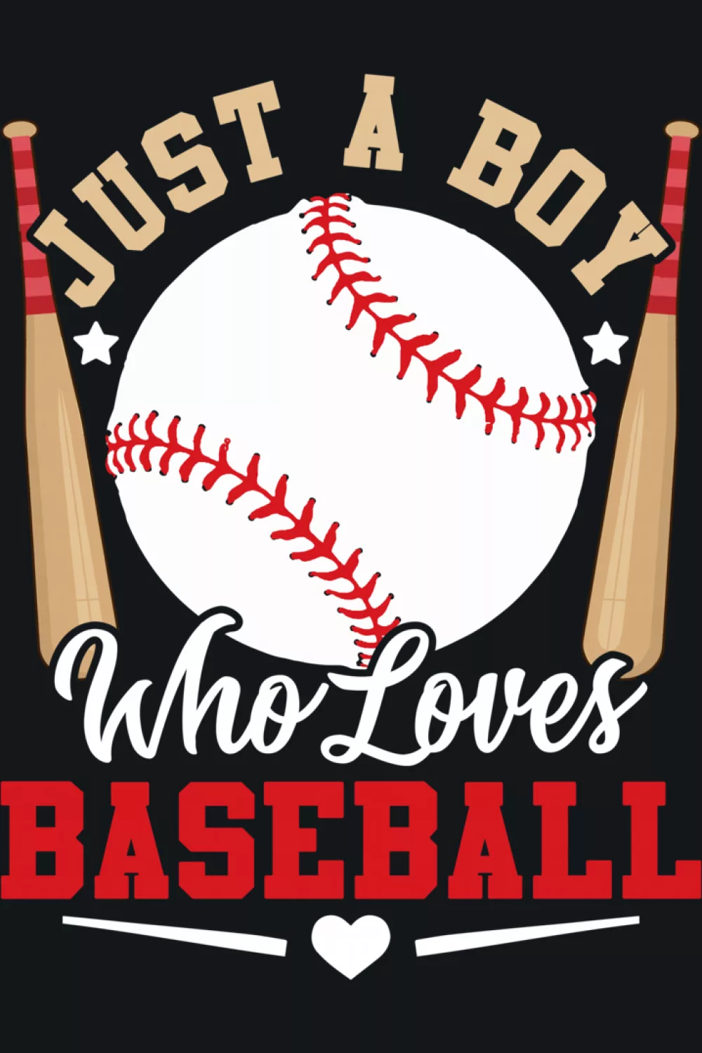 Baseball bat and ball badge with clean circular layout.