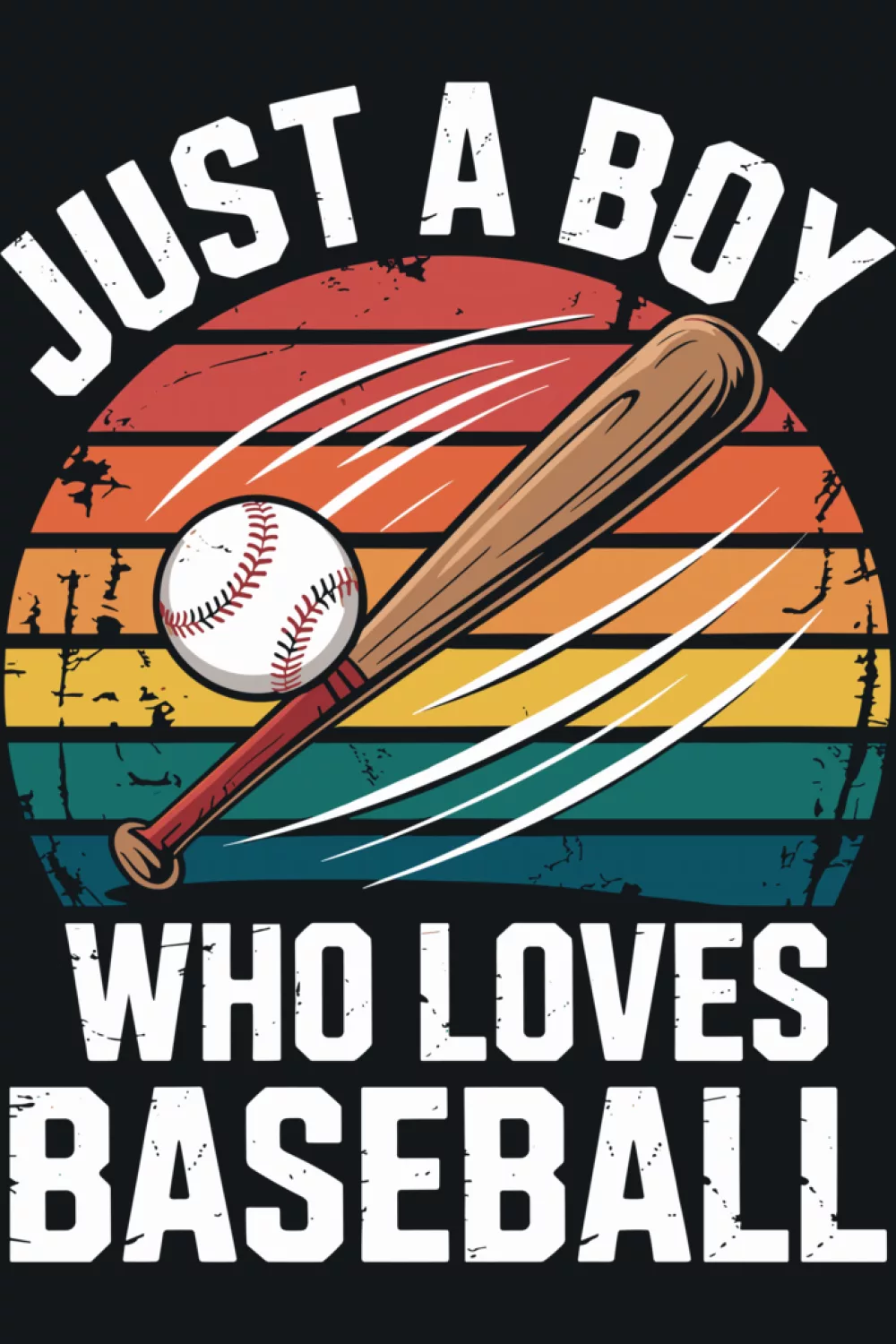 Baseball lover graphic made for boys and kids