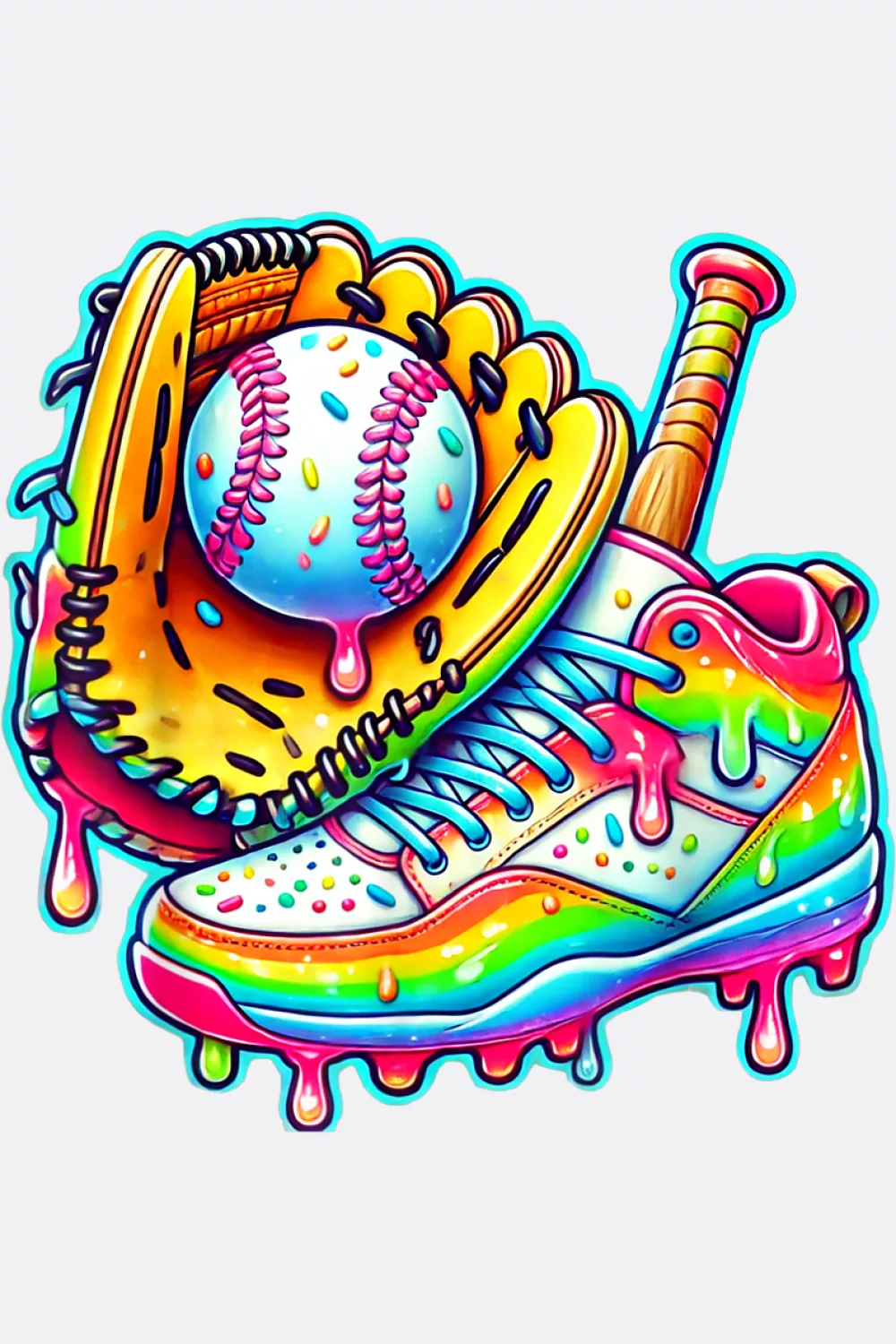 Simple youth friendly drip baseball set