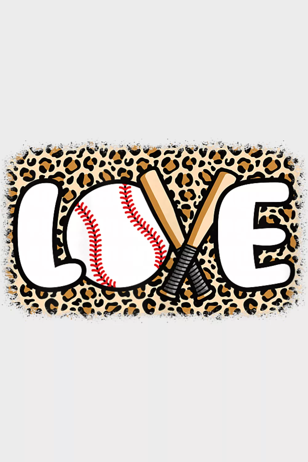 Love script with ball on white background