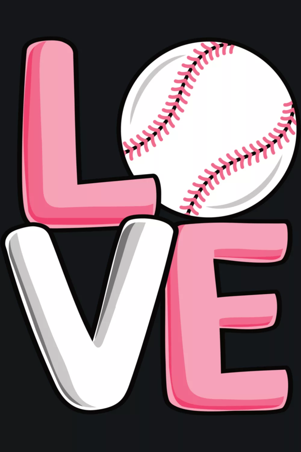 41+ Love Baseball Heart Shirt Design Ideas for Game Day and Valentines Day 77 Cute pink love baseball heart for women and girls who like a sweet sporty vibe.