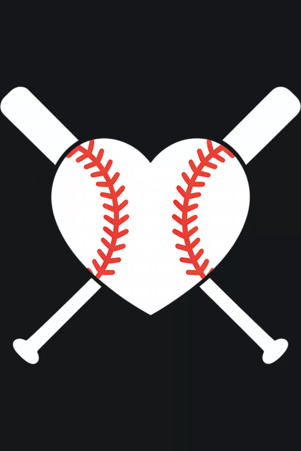 41+ Love Baseball Heart Shirt Design Ideas for Game Day and Valentines Day 78 Ball and bat love baseball heart for Valentines Day and fans of all ages.