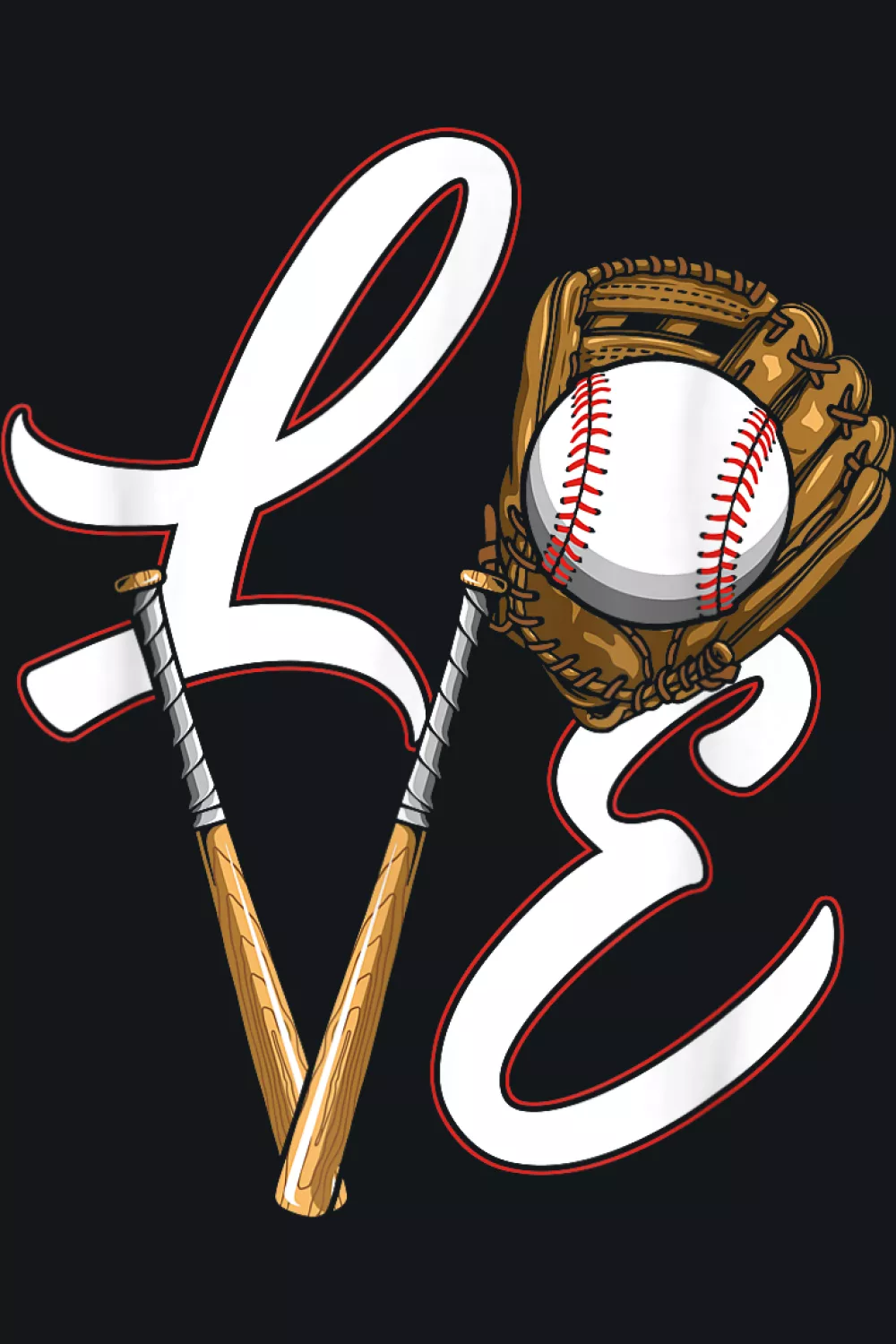 Script love with bat and glove combo