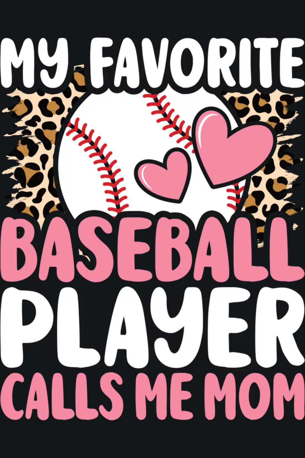 Lively baseball mom layout with stacked text and energy filled spacing.