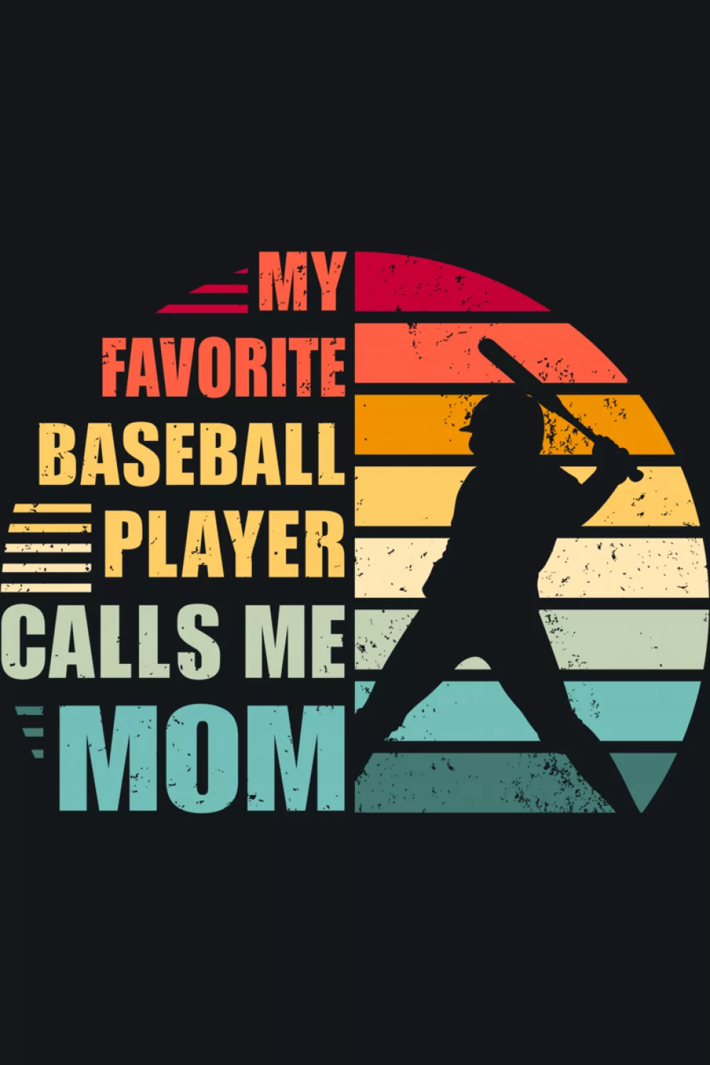 Funny patriotic baseball mom graphic with a bright ball and bold type.