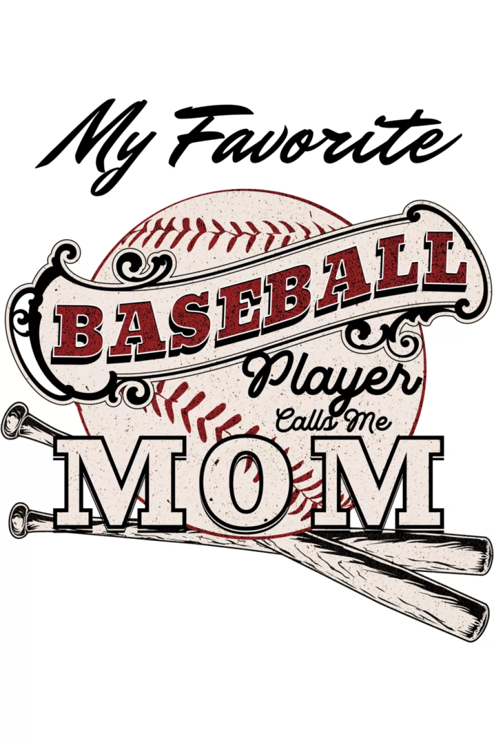 My Favorite Baseball Player Calls Me Mom Shirts idea with soft script and gift ready layout for a sweet Mothers Day surprise.