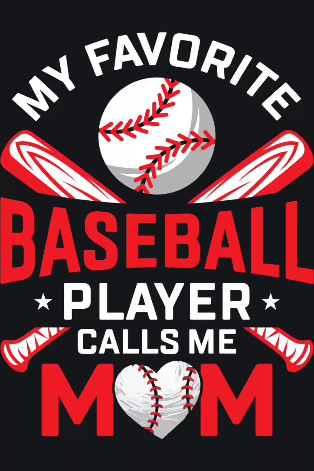 Friendly Mothers Day baseball tee graphic with relaxed lettering.