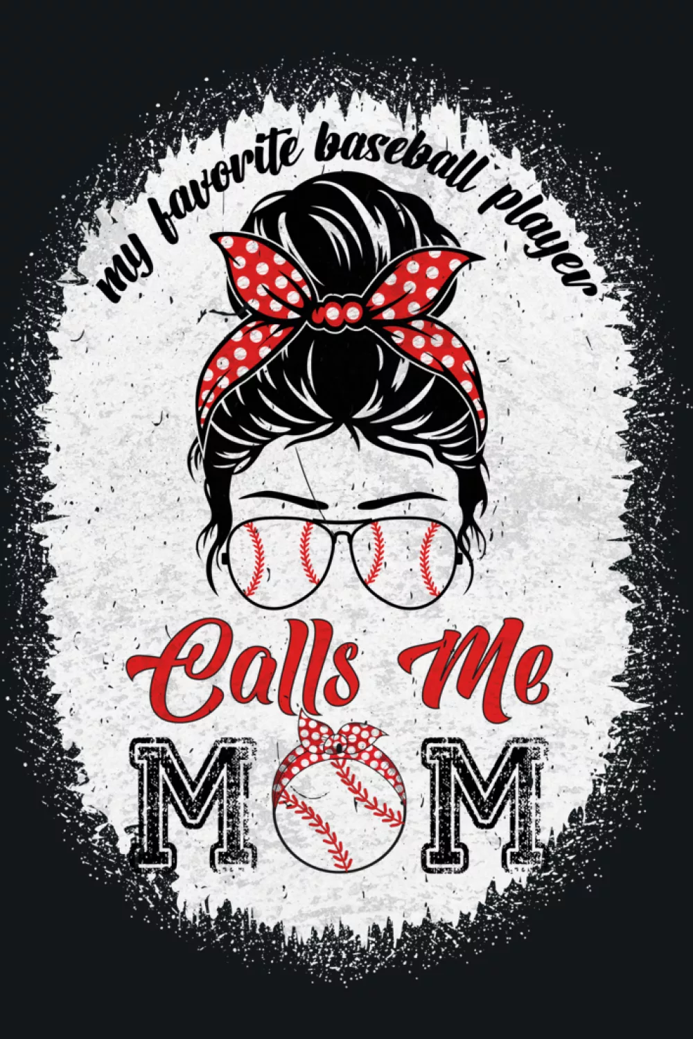 Baseball mama wording with a relaxed script that feels casual and friendly.