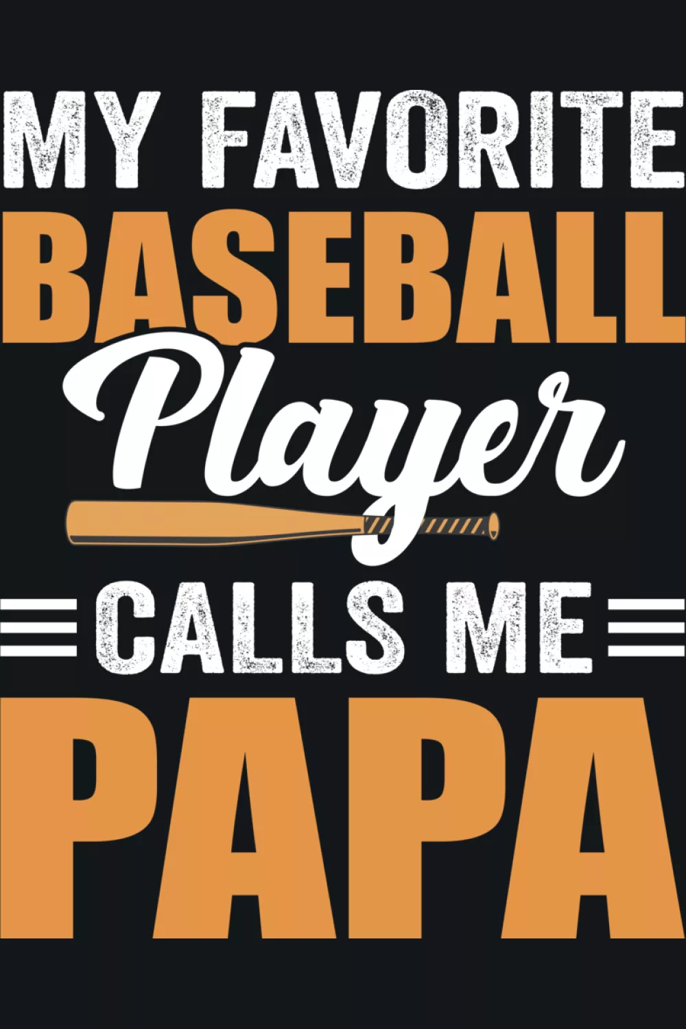 Proud papa baseball phrase with a clean layout that feels easy to wear anywhere.