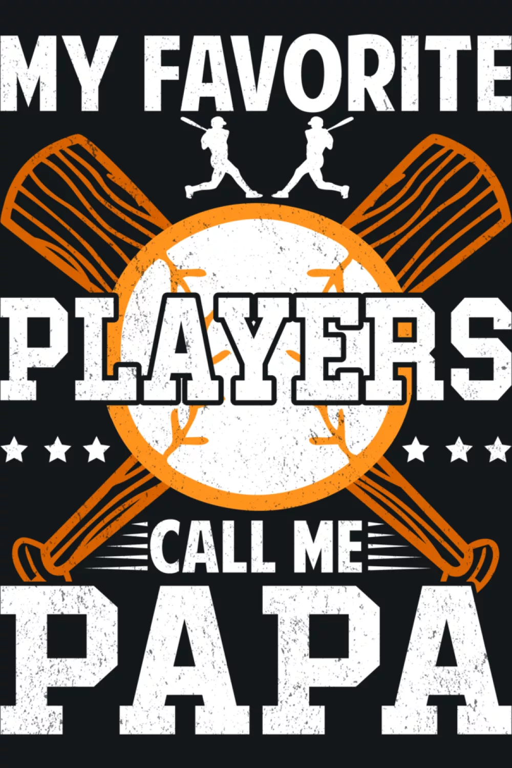 Fathers Day papa baseball saying with a heartfelt tone that works as a simple gift idea.
