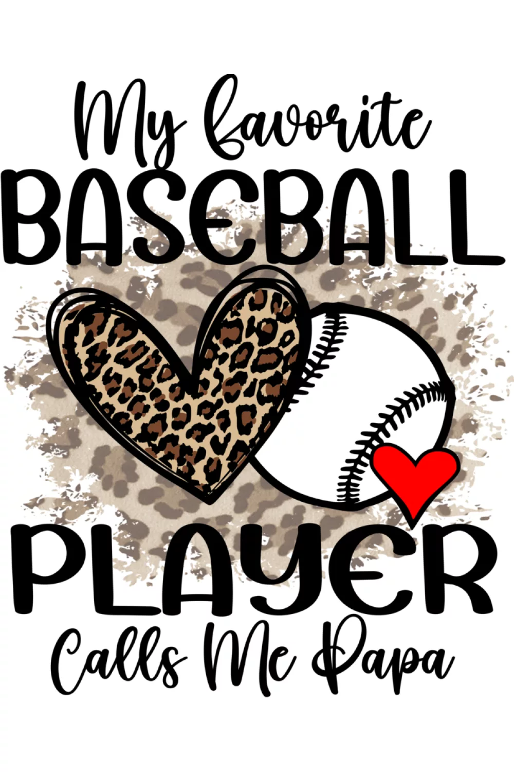 Funny papa baseball saying with playful wording that feels like a game day inside joke.