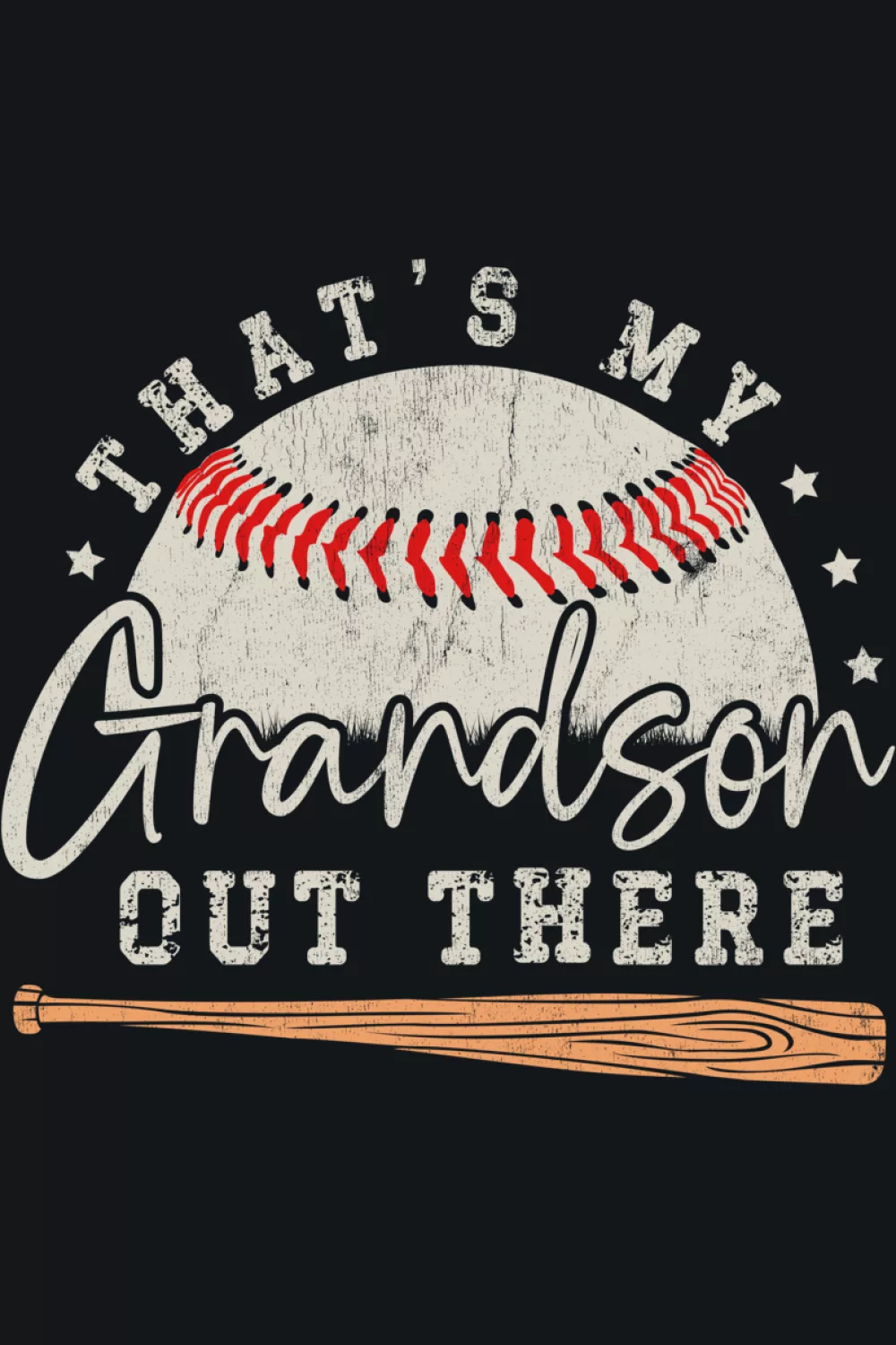 Proud baseball grandparents support look