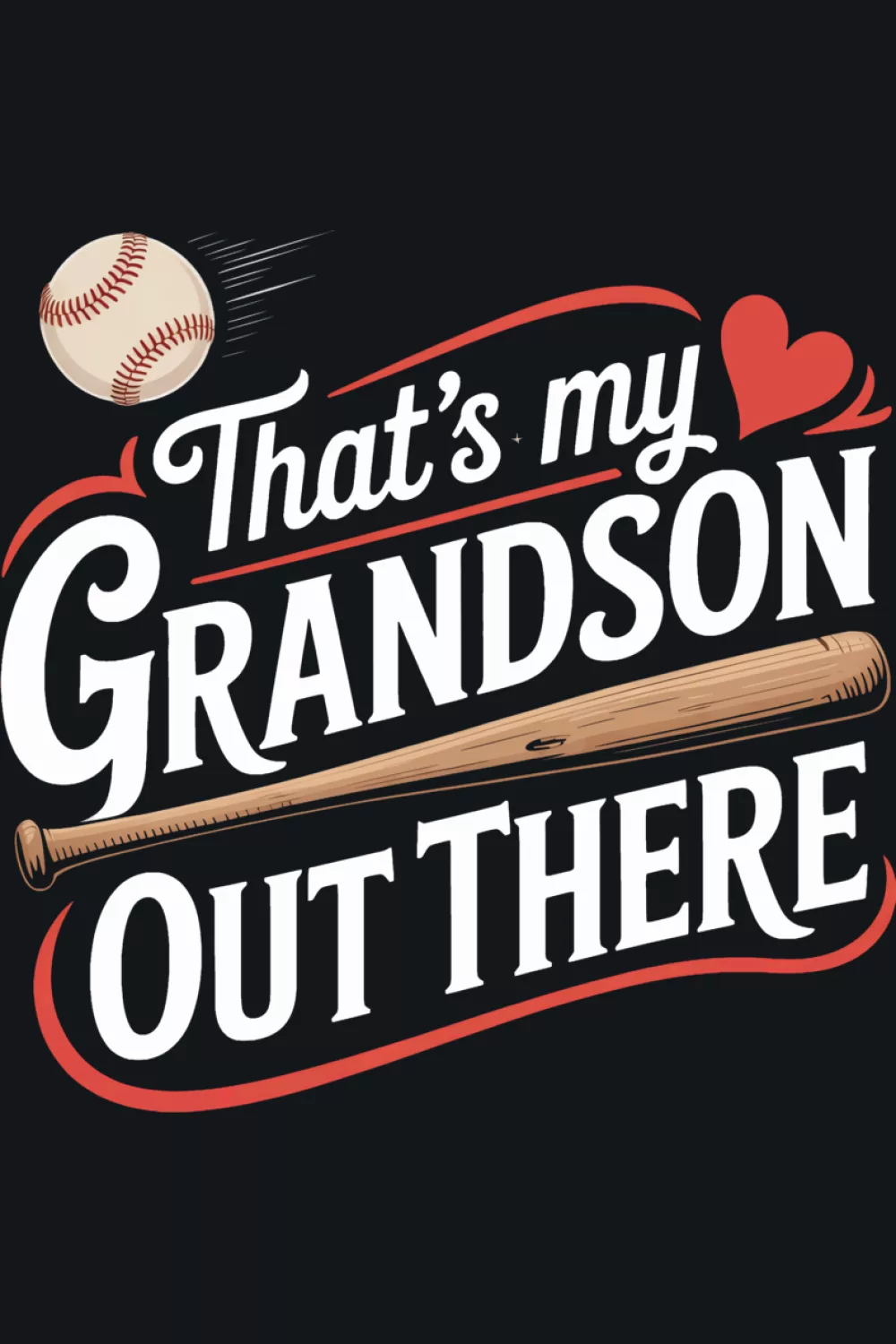 grandpa supporter baseball family look