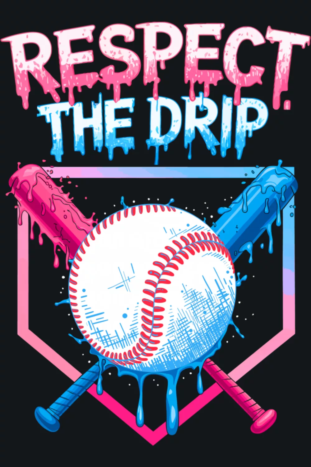 Game scene crest with ball centered over a glowing ice cream shape