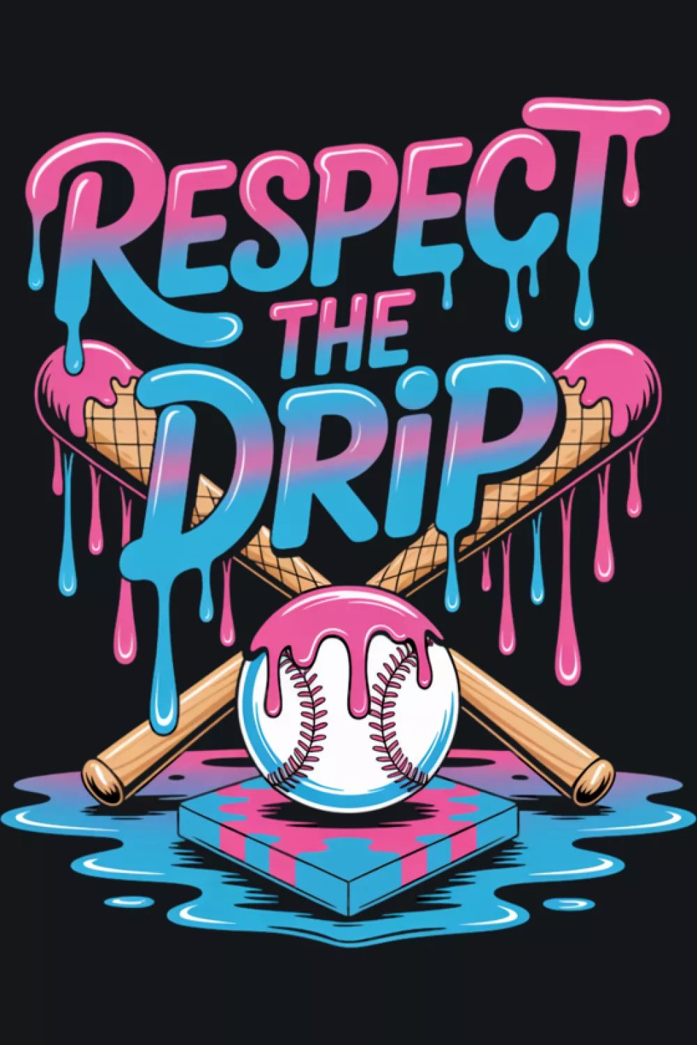Bright cone graphic framed by stars and paint splashes for big games