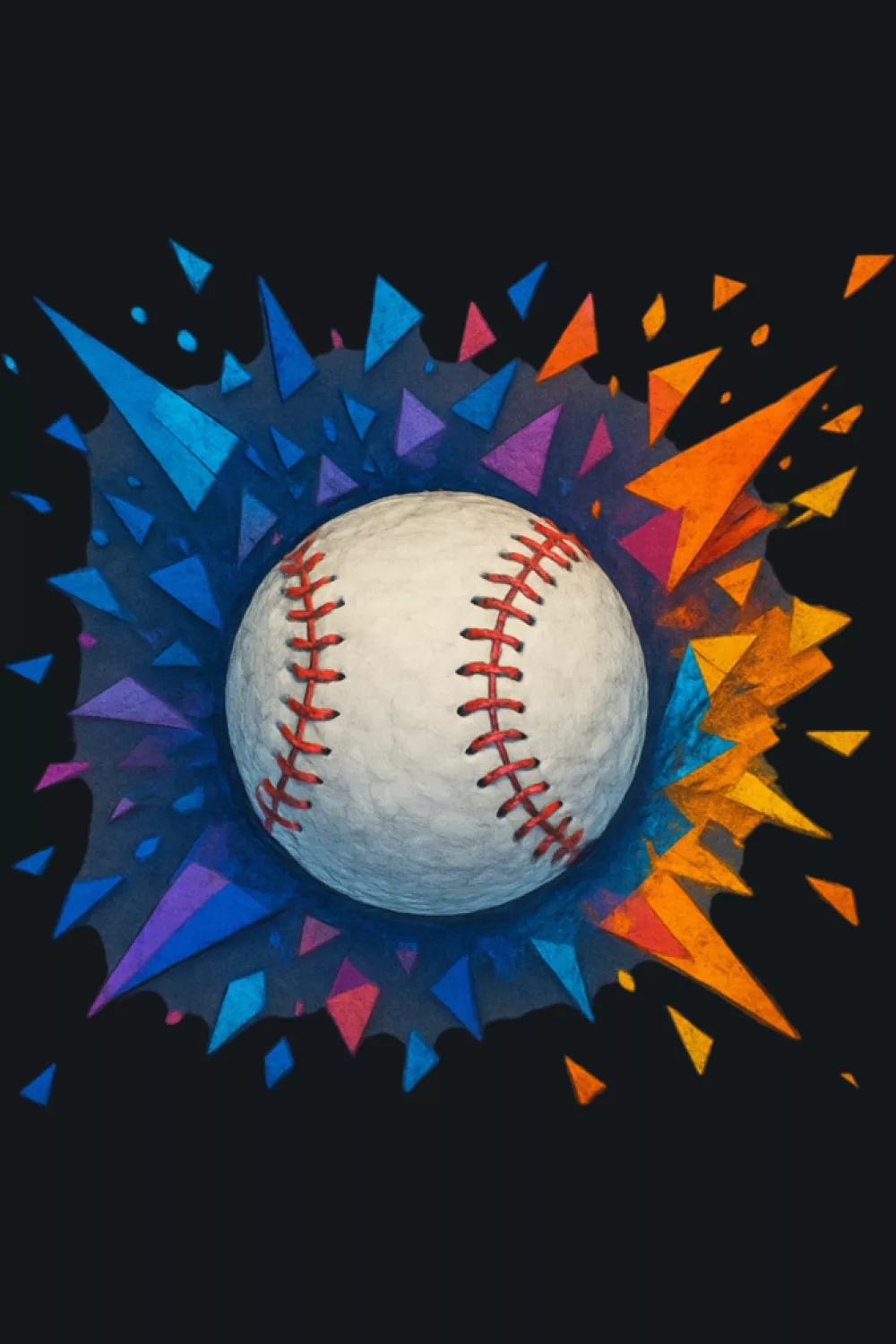 Retro baseball style with colorful graffiti inspired print, bold street art look for game day outfits.