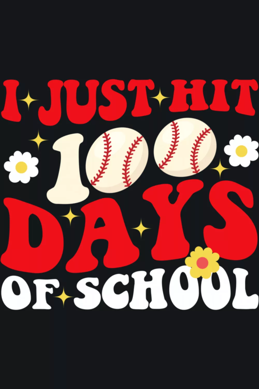 retro baseball vibe for school milestone