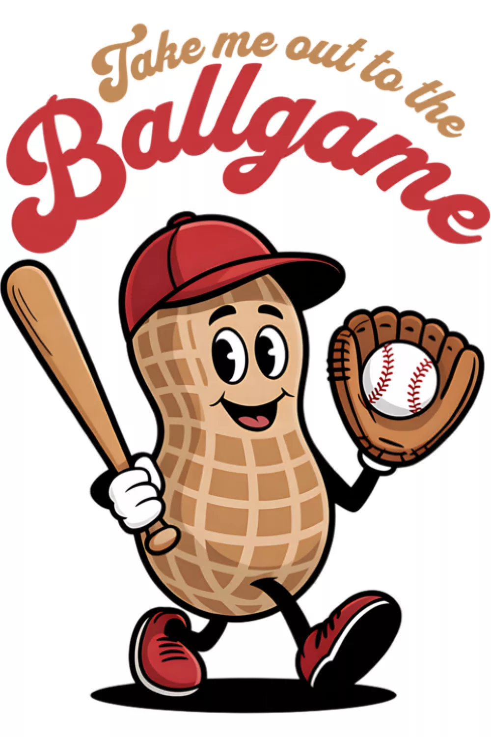 Retro ballgame style with a classic layout that feels like a souvenir from your favorite stadium.