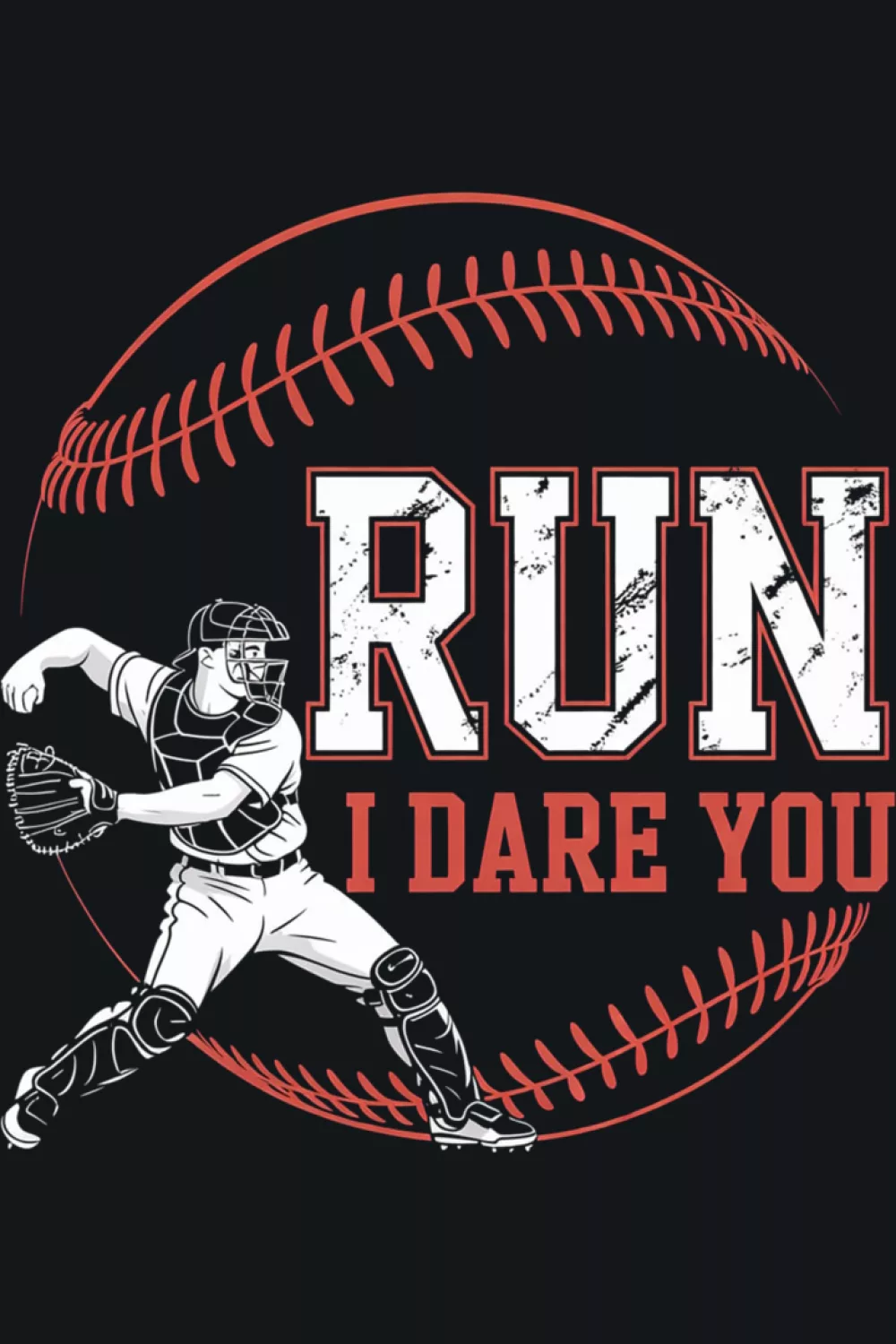Tall layout showing full body throw with big message