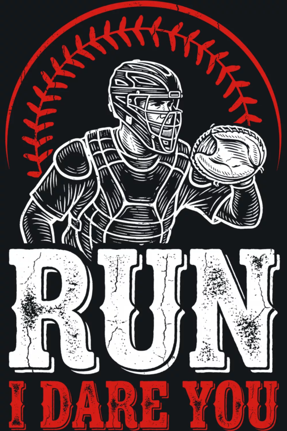 Simpler backdrop and lighter type around the catcher