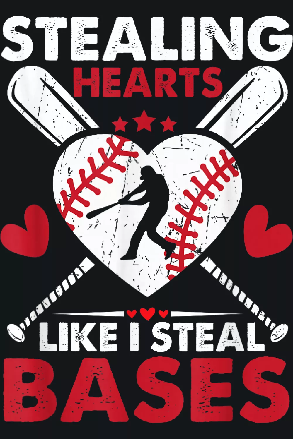 Stealing hearts like I steal bases shirt idea with softball baseball vibe and bold sporty lettering.