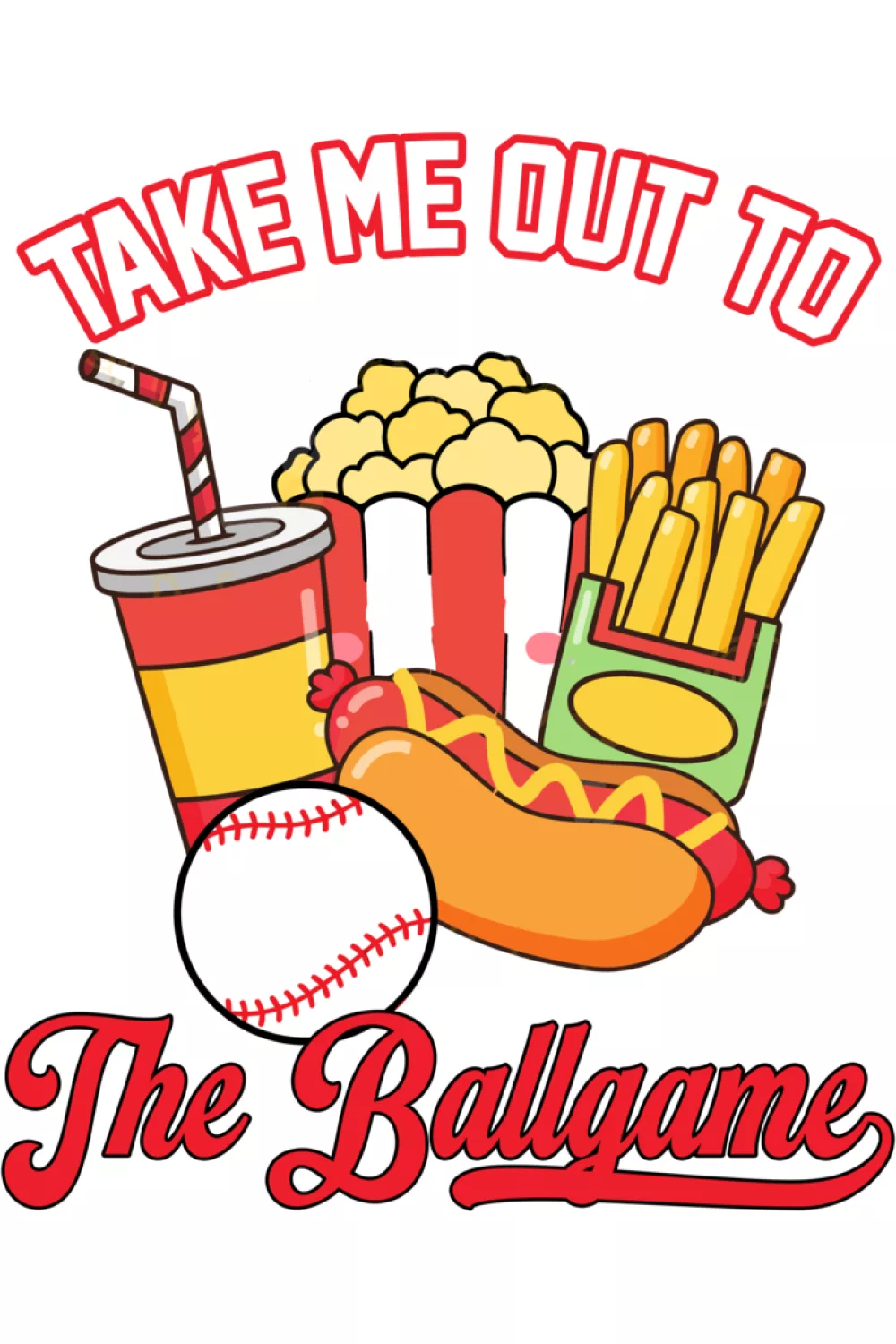 Snack lover ballpark mood that celebrates the concession stand part of the experience.