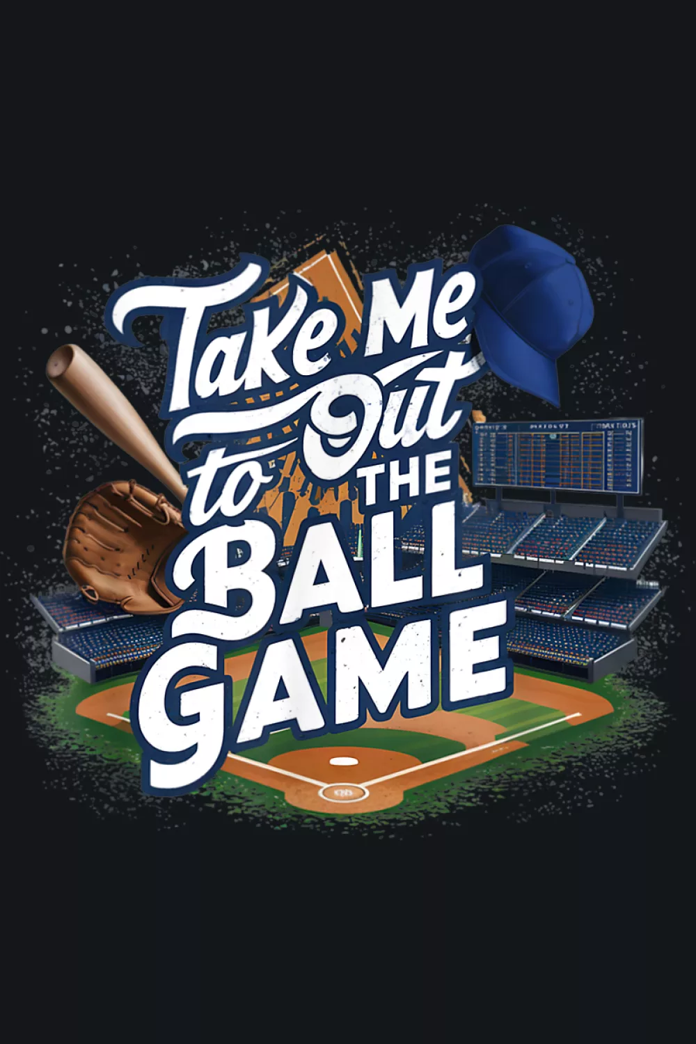 Funny stadium message with a bold read that looks great in photos from the stands.