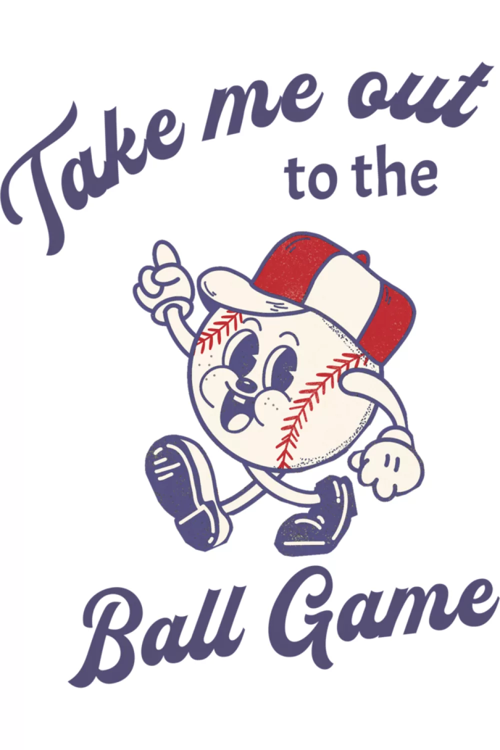Softball ready chorus style, take me out to the ball game shirts with a vintage feel for dugout moms and weekend fans.