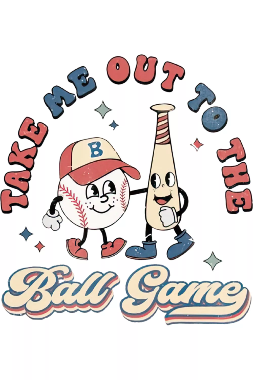 Retro ballpark chorus look with an old school tone that feels like a favorite worn in tee.
