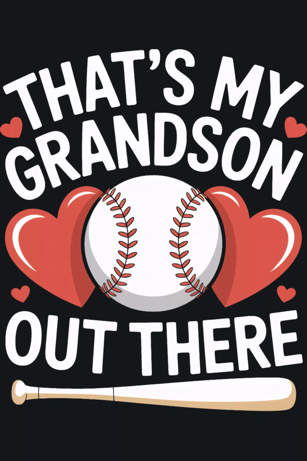 cute baseball inspired grandma support style