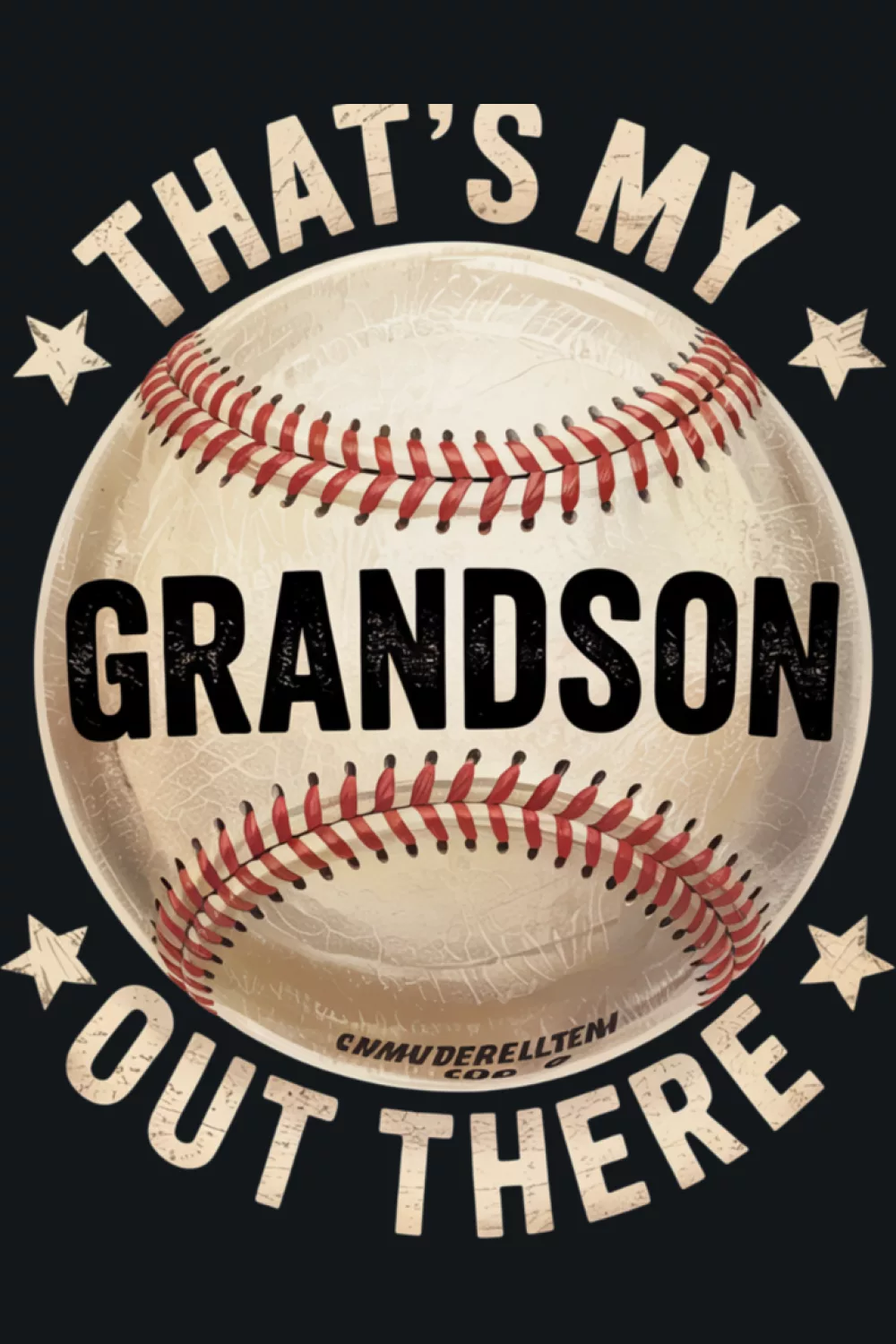 Baseball fan family outfit for proud grandma supporters