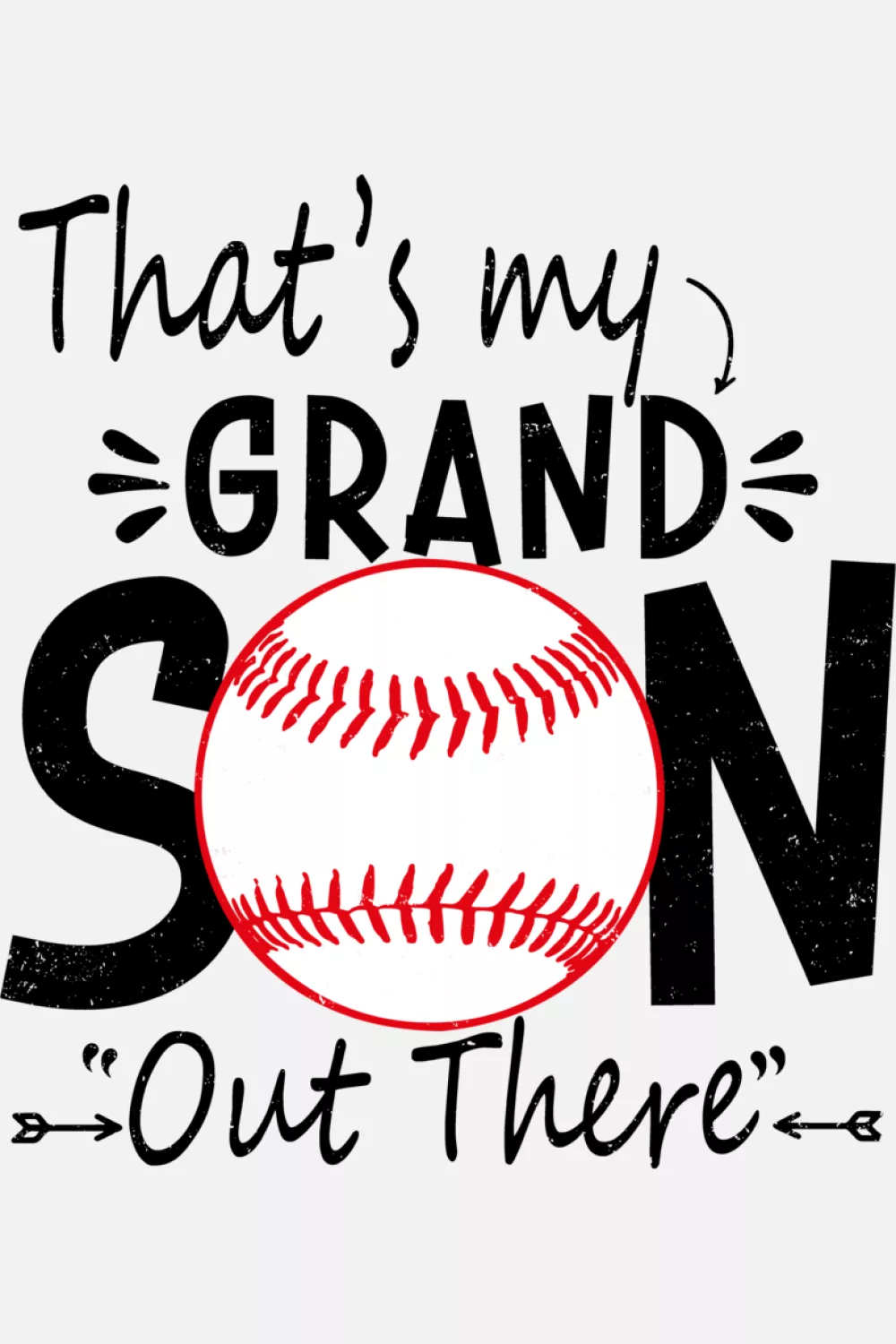Joint grandma and grandpa baseball outfit