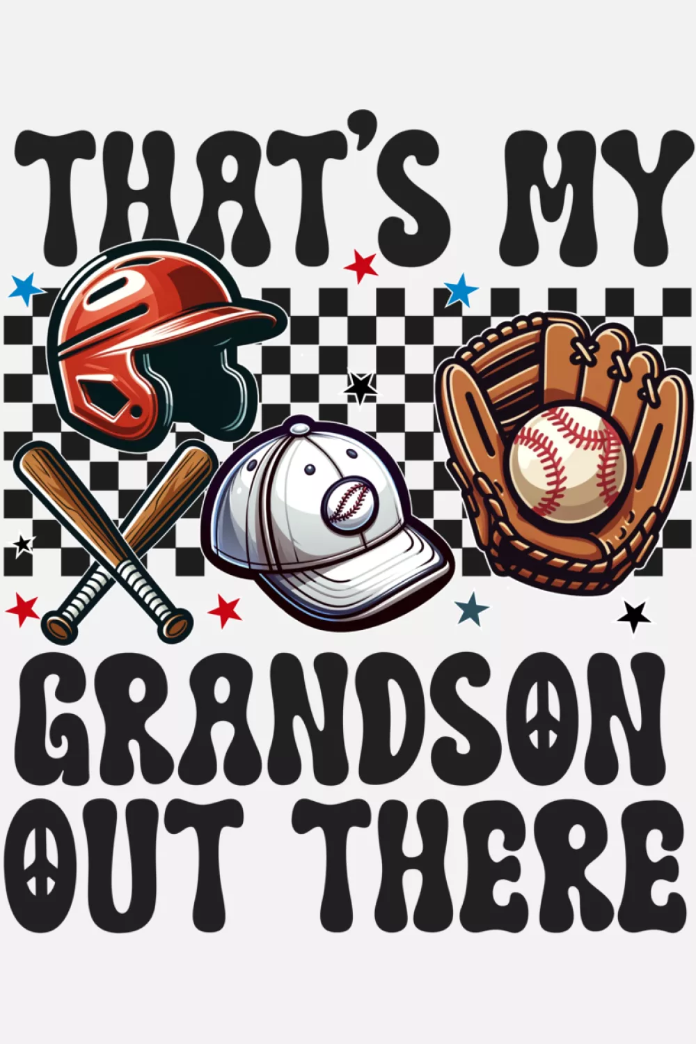 Game day baseball outfit for grandma and grandpa