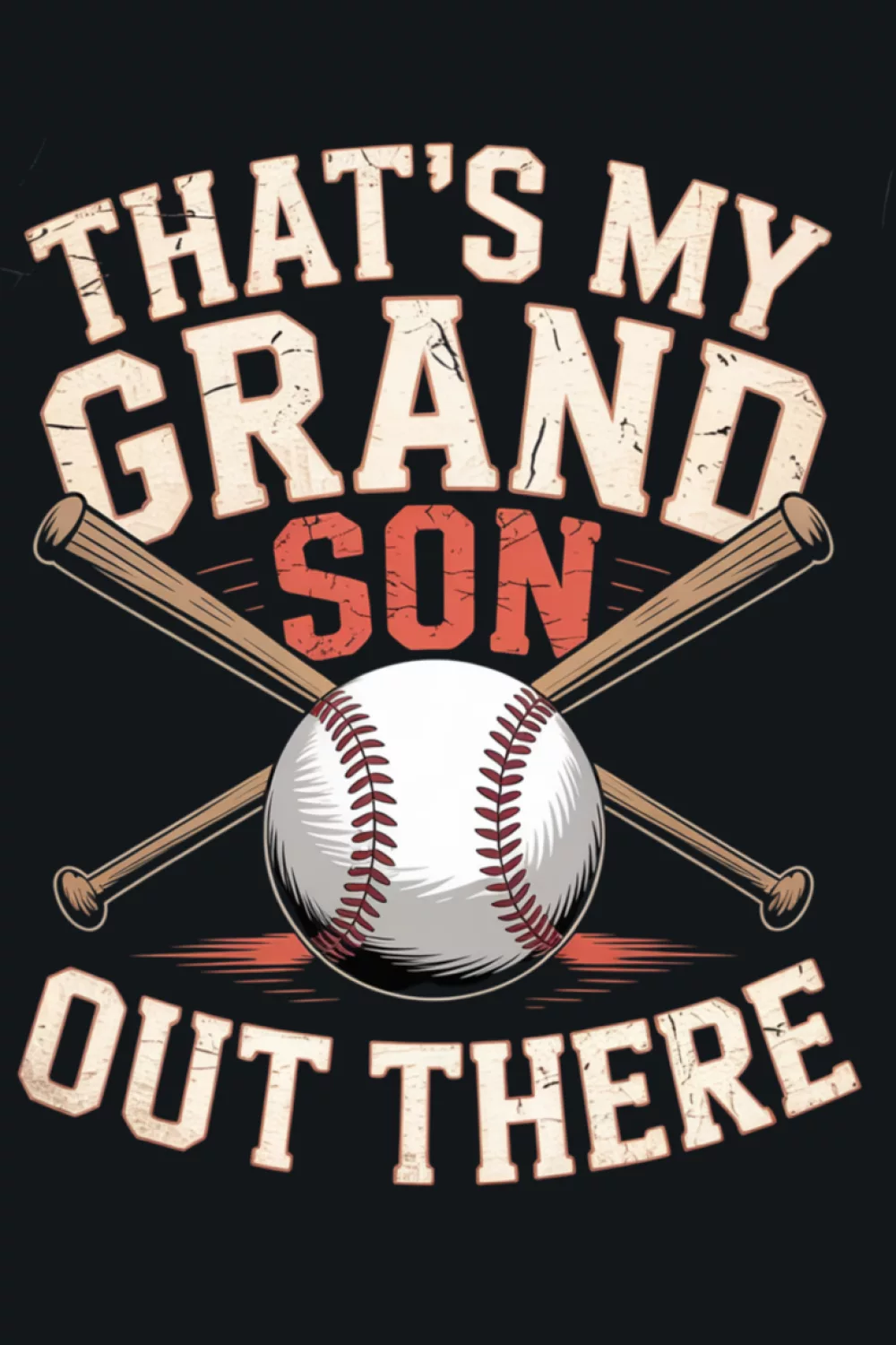 Baseball cheer outfit for proud grandma