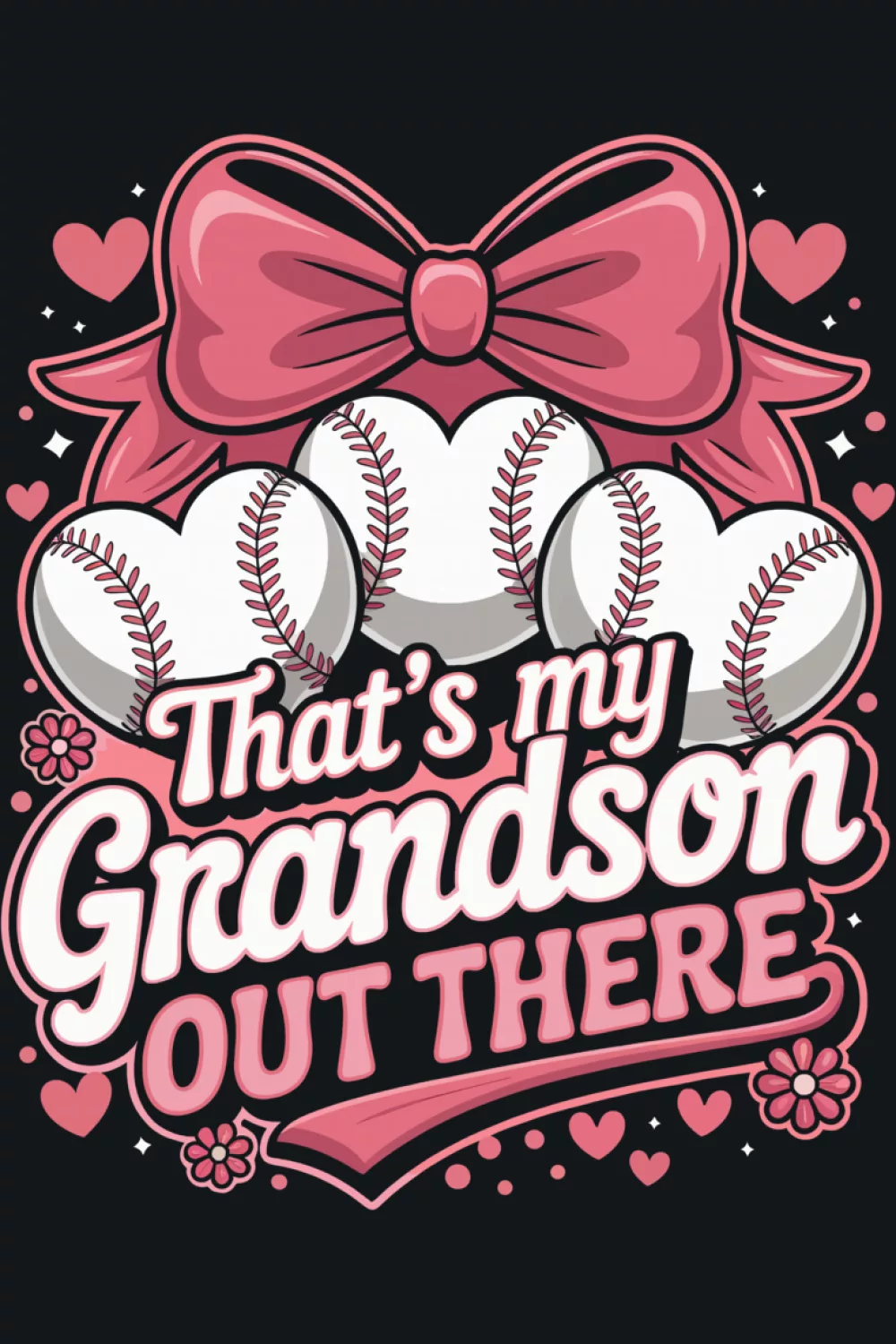 simple baseball grandma cheering look