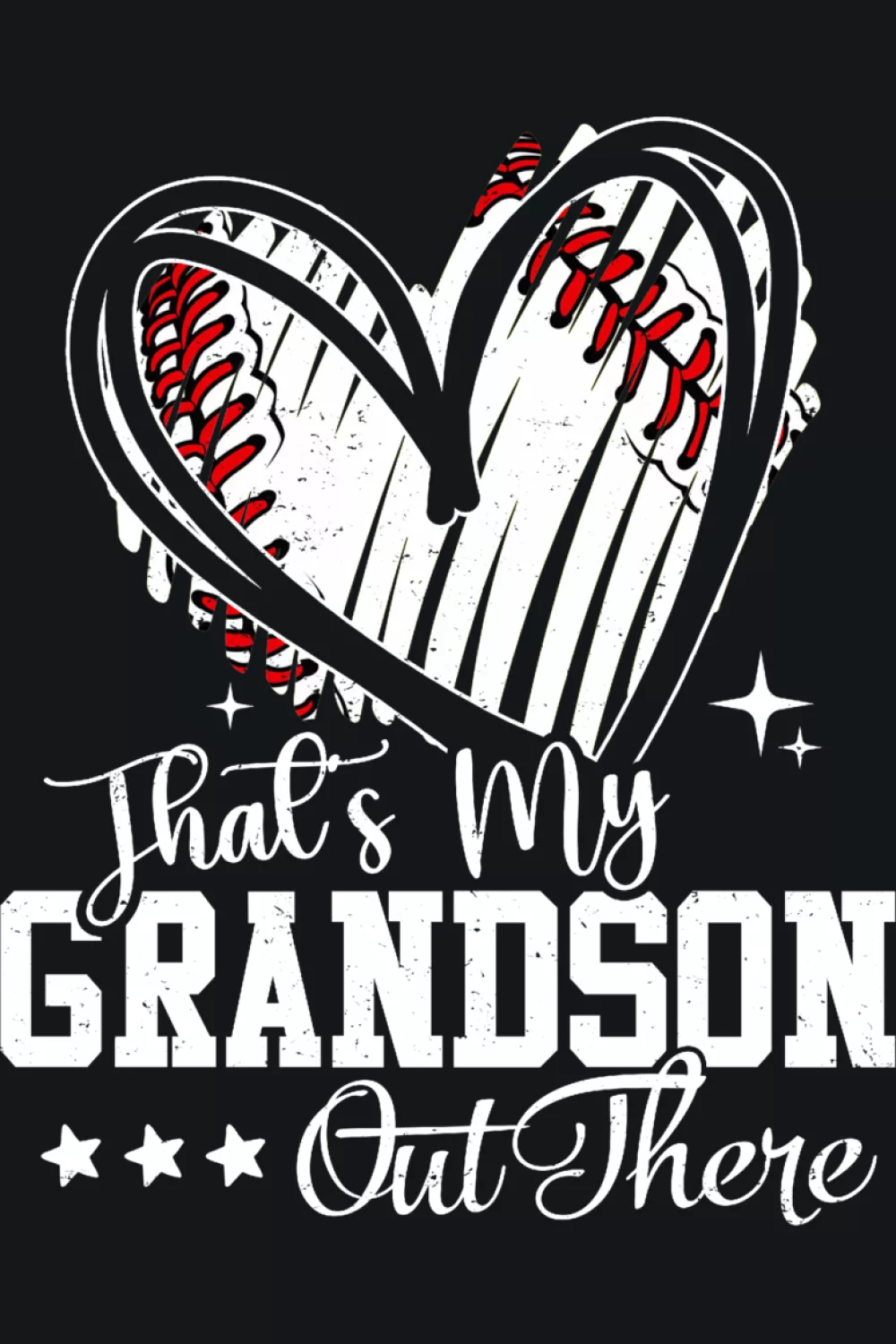 grandma and grandpa baseball support look