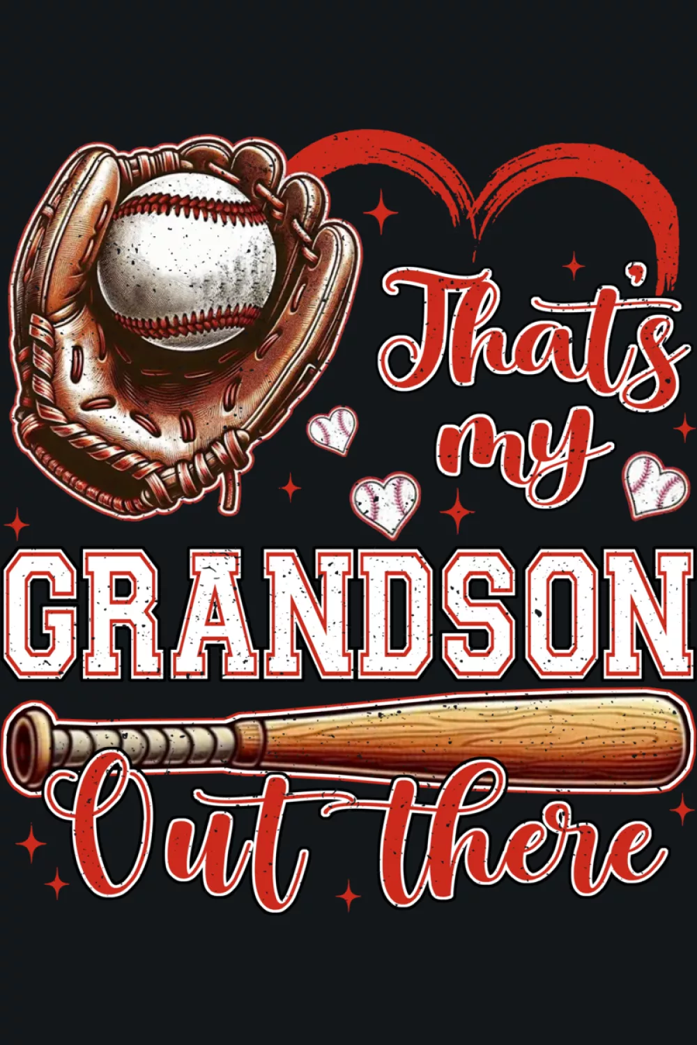 Unified grandparents baseball outfit concept