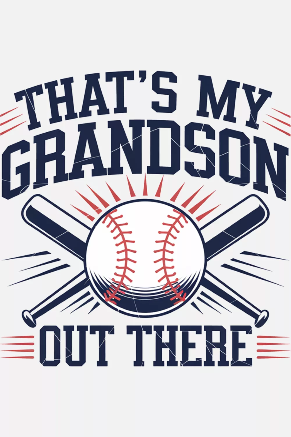 Relaxed baseball support outfit for grandparents