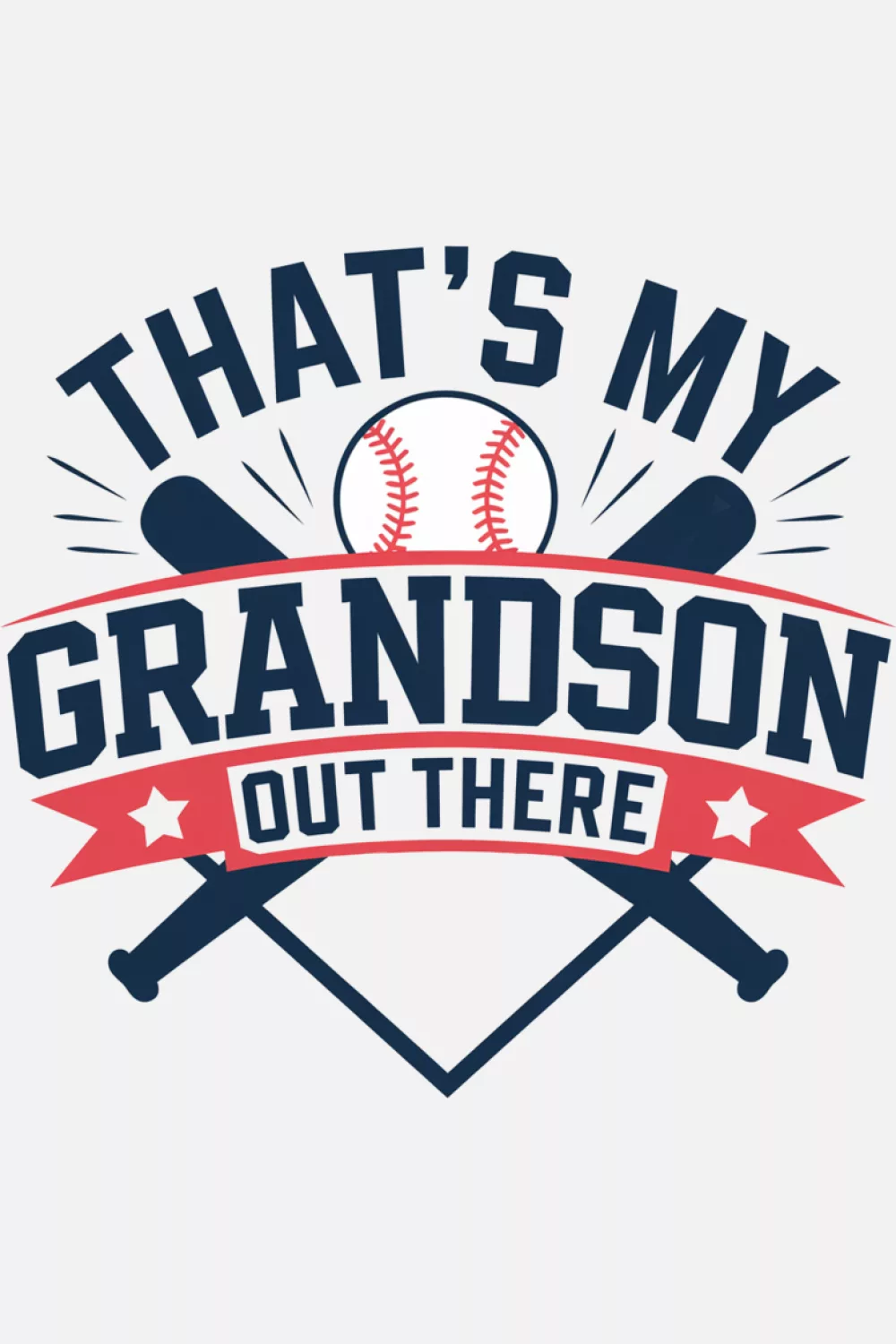 Support focused baseball outfit for grandparents