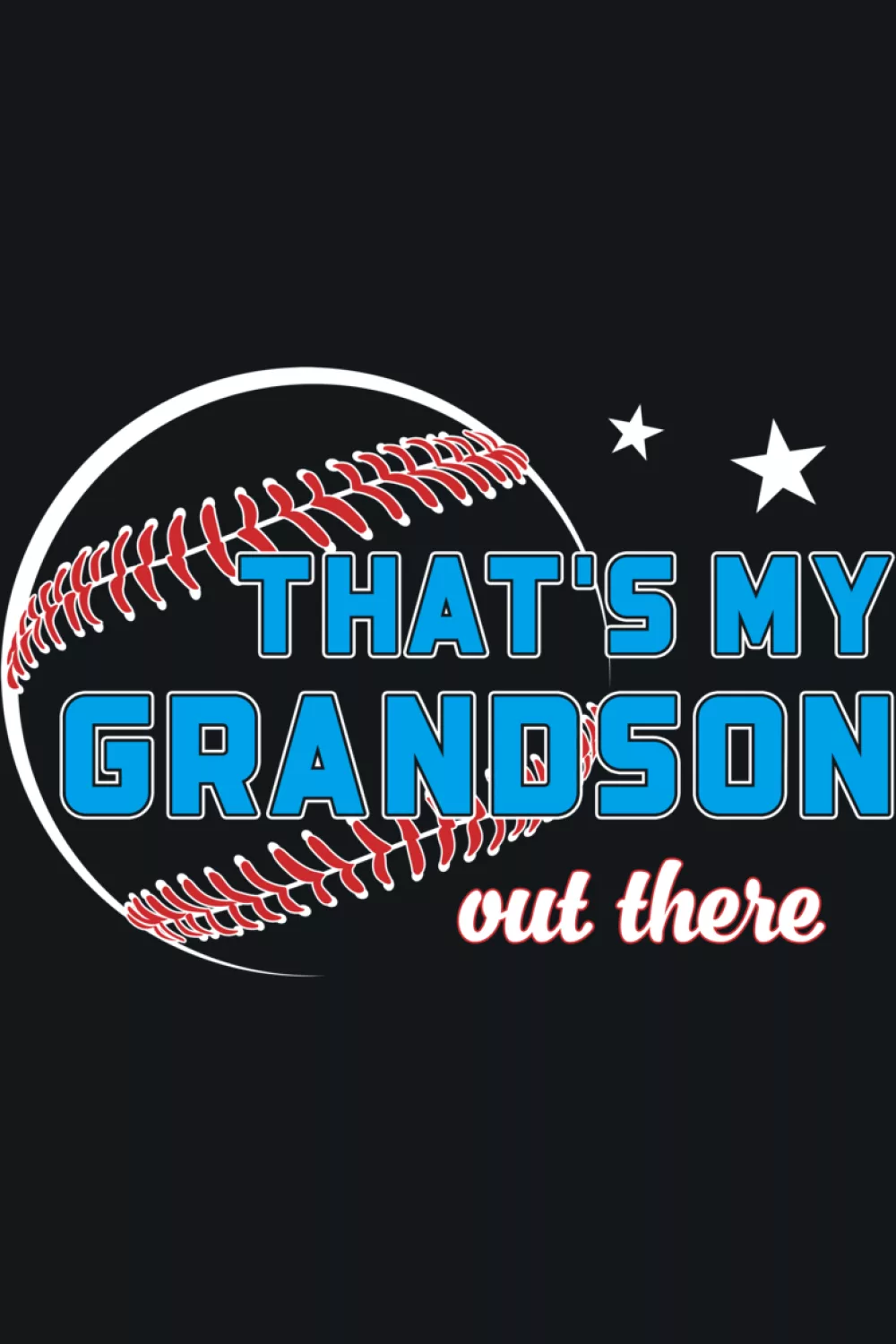 Support focused grandparents baseball outfit